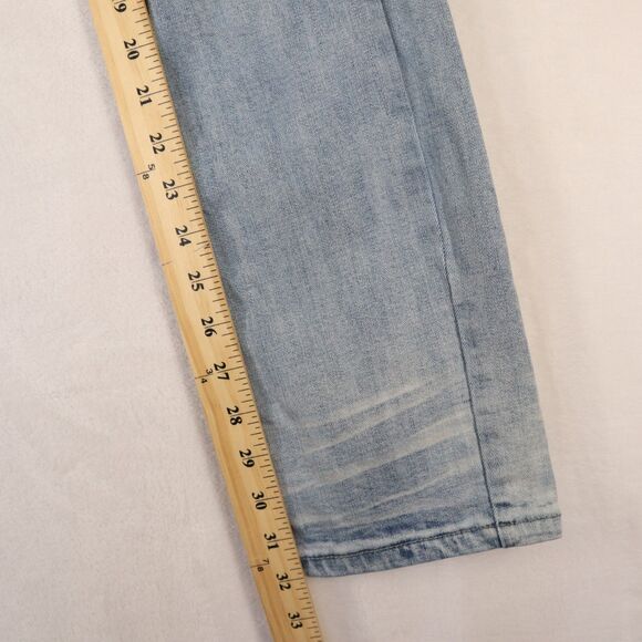 Serenede Jeans Men's 36x32 Blue Denim Distressed Skinny Slim Light Wash Ripped - Picture 13 of 14
